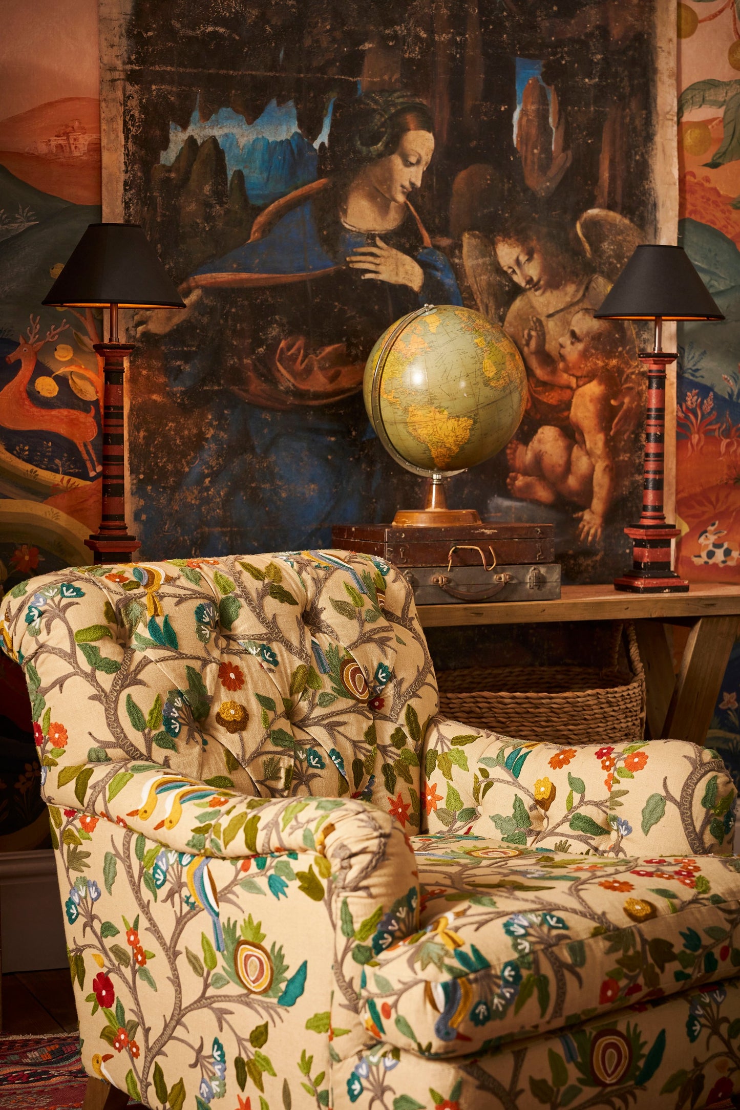 Andrew Martin Lavington Chair Birdsong Multi