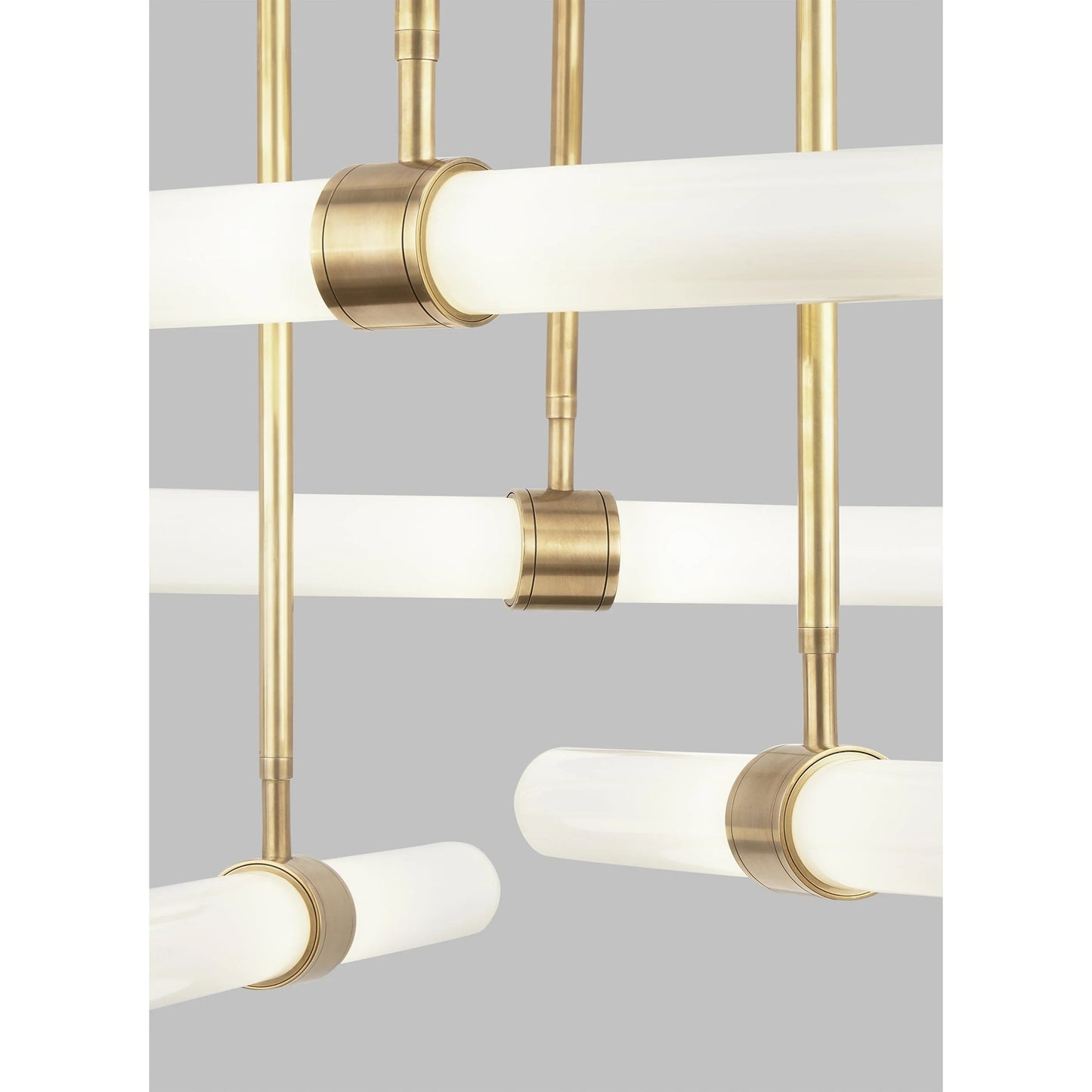Andrew Martin | Calumn Chandelier, Natural Brass