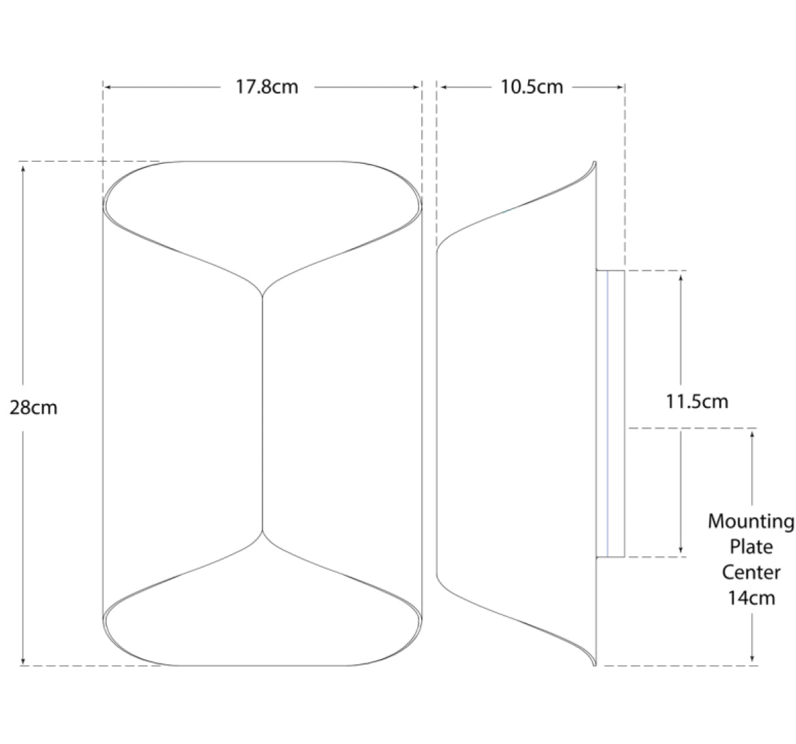Andrew Martin | Selfoss Wide Wall Light White