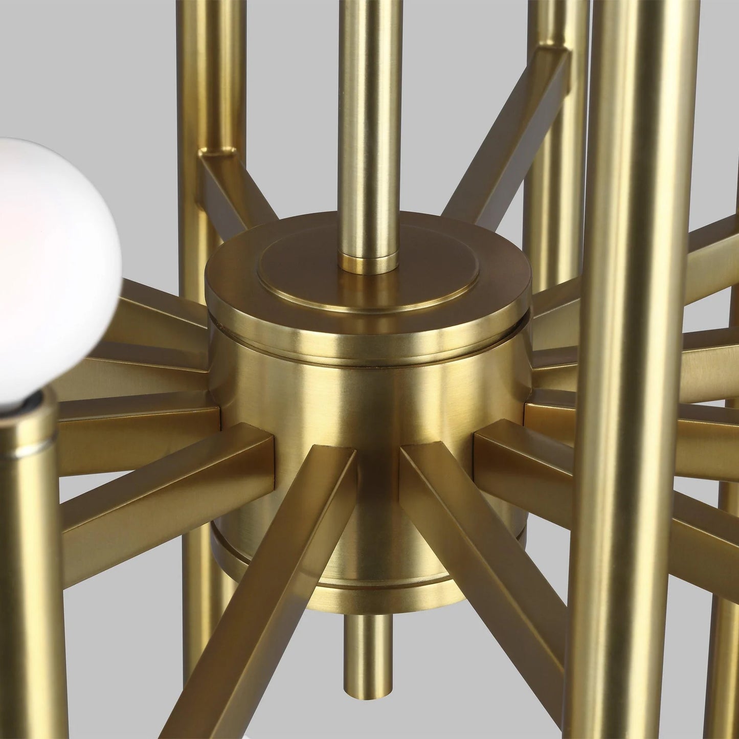 Andrew Martin | Beckman Modern Chandelier, Burnished Brass