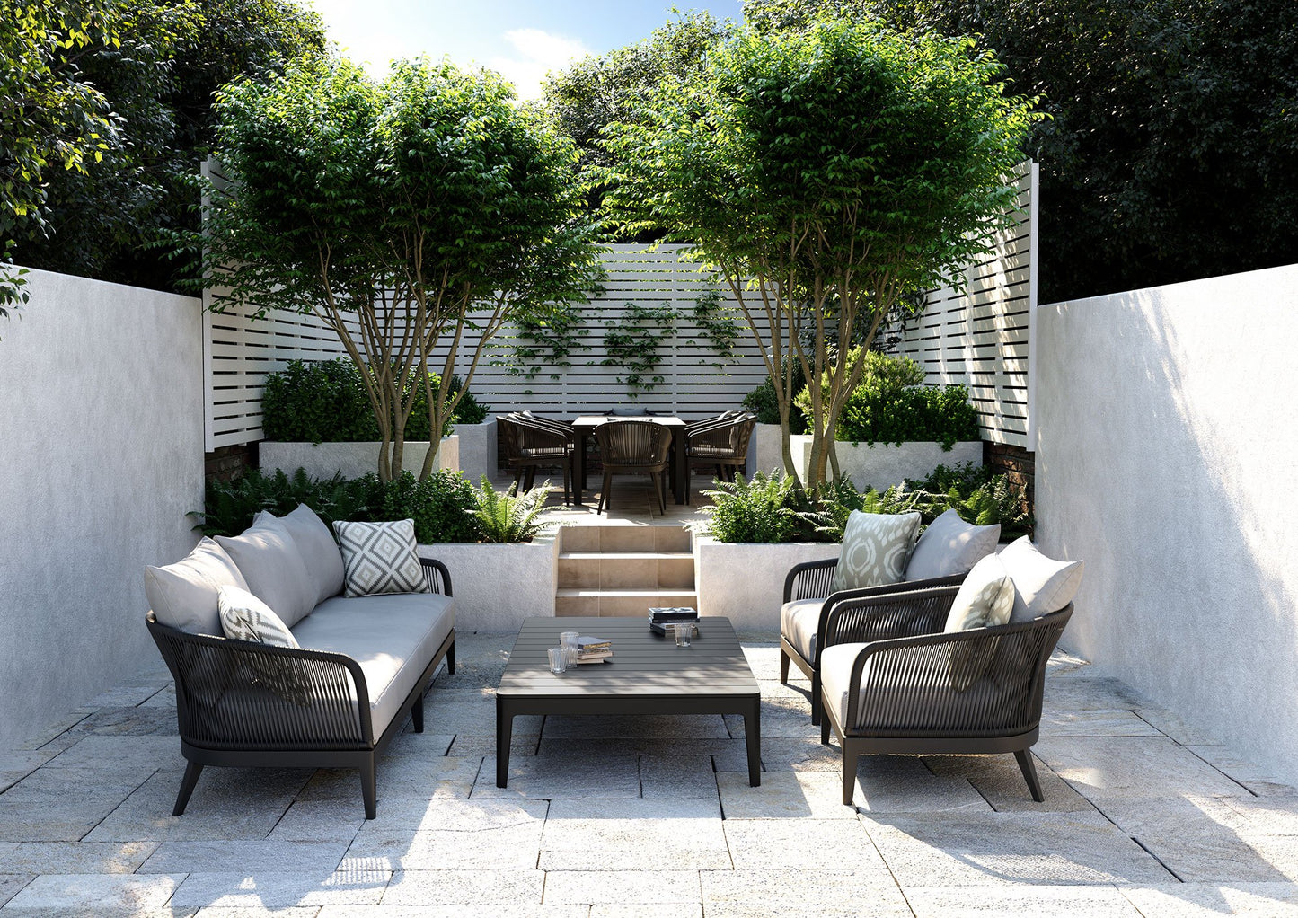 Voyage Outdoor Extendable Dining Table lifestyle
