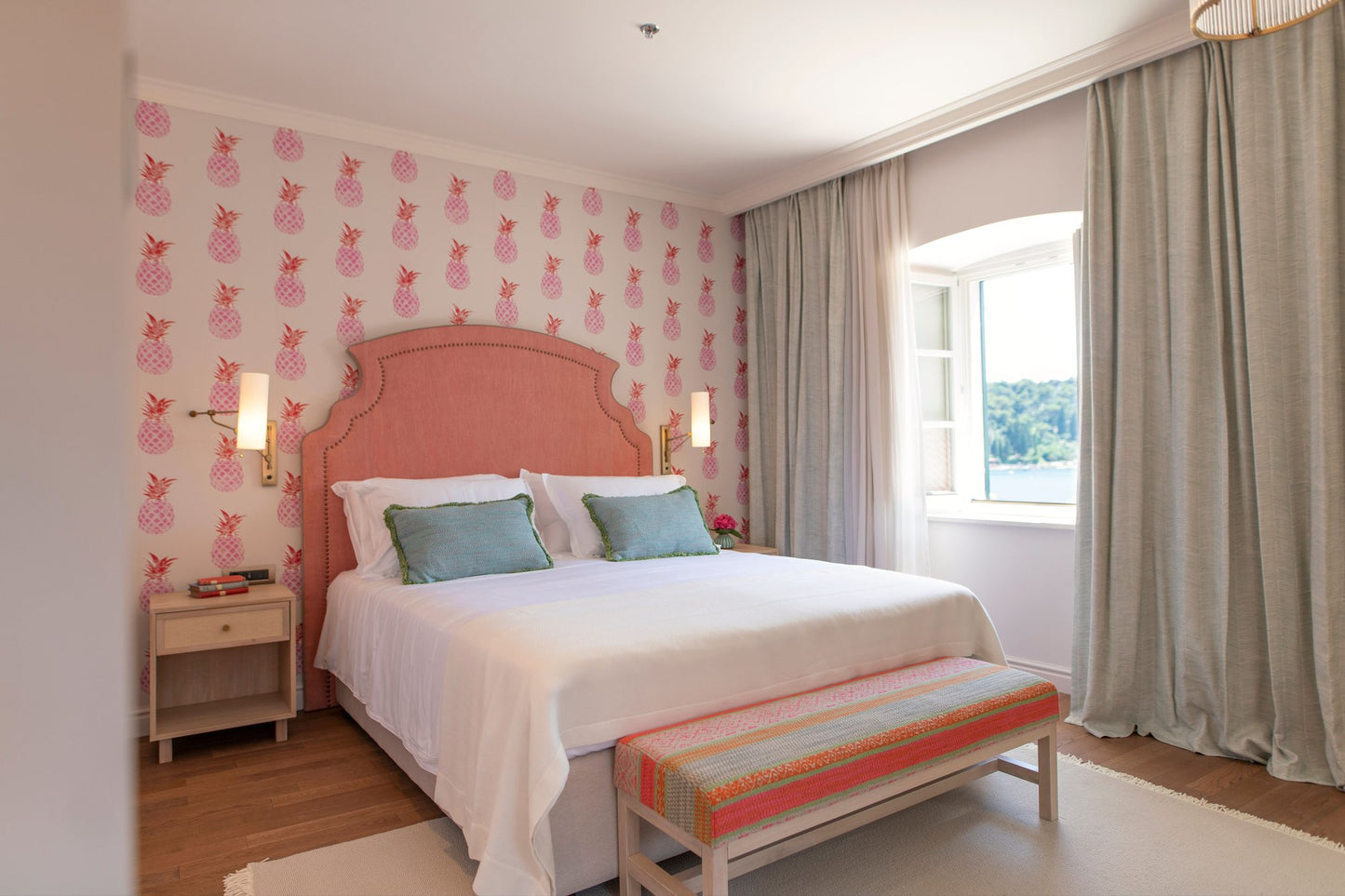 Prescott Headboard in room