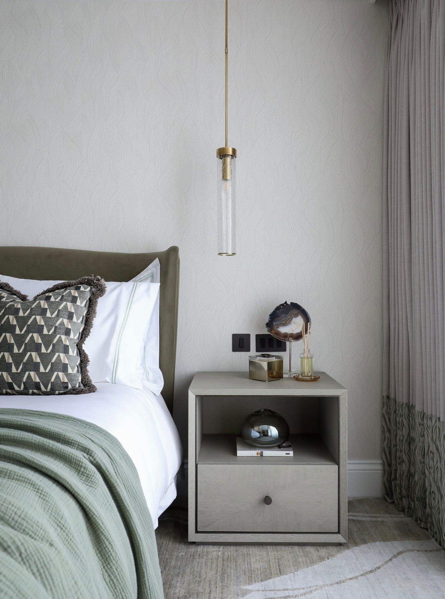 Andrew Martin | Liaison Pendant Light, Burnished Brass
