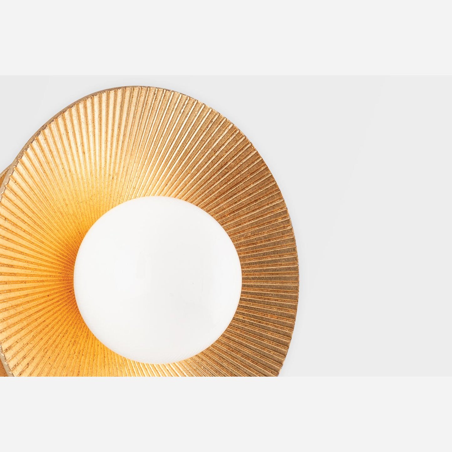 Andrew Martin | Emerald Wall Light, Vintage Gold Leaf
