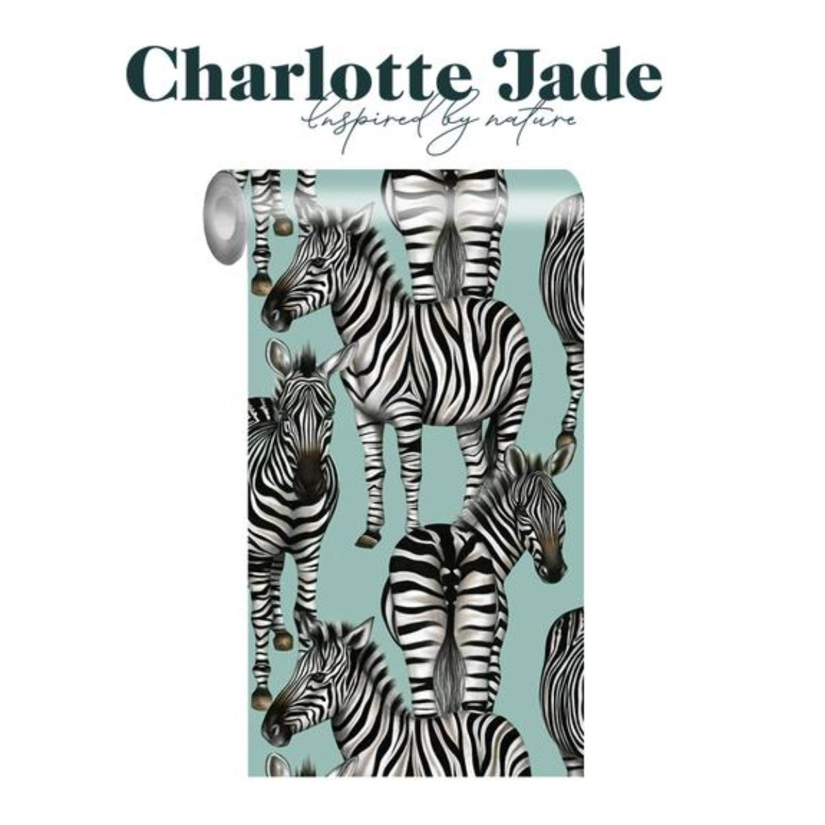 Charlotte Jade | Zebras | Wallpaper