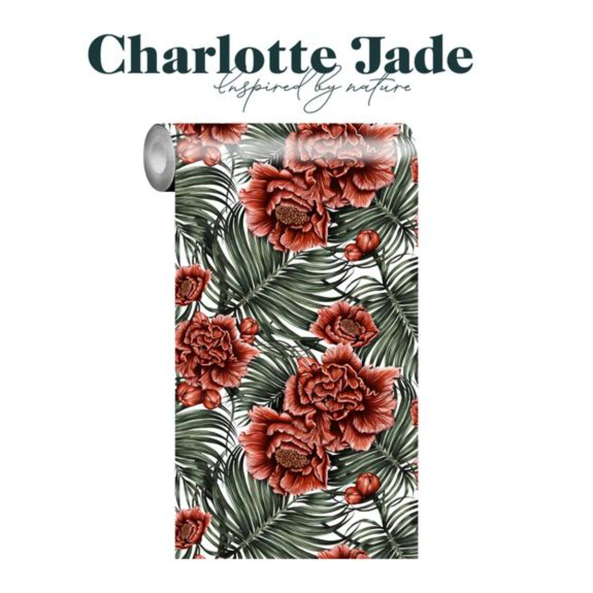 Charlotte Jade | Pomegranate Flowers | Wallpaper