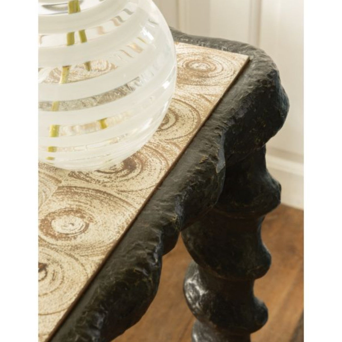 William Yeoward | Karinta Console Table Bronzed Finish With White Oyster Top