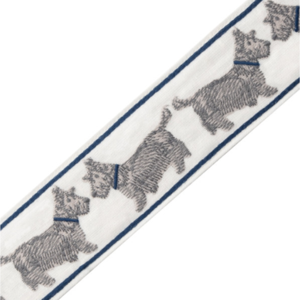 Samuel and Sons | Scottie Embroidered Border