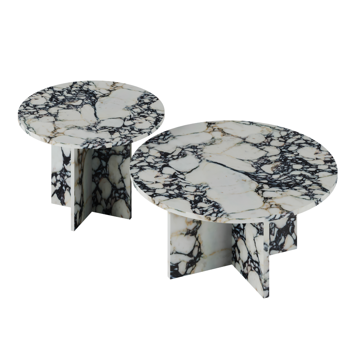 Marble Furniture | Marmo Nest of Tables - Set of Two