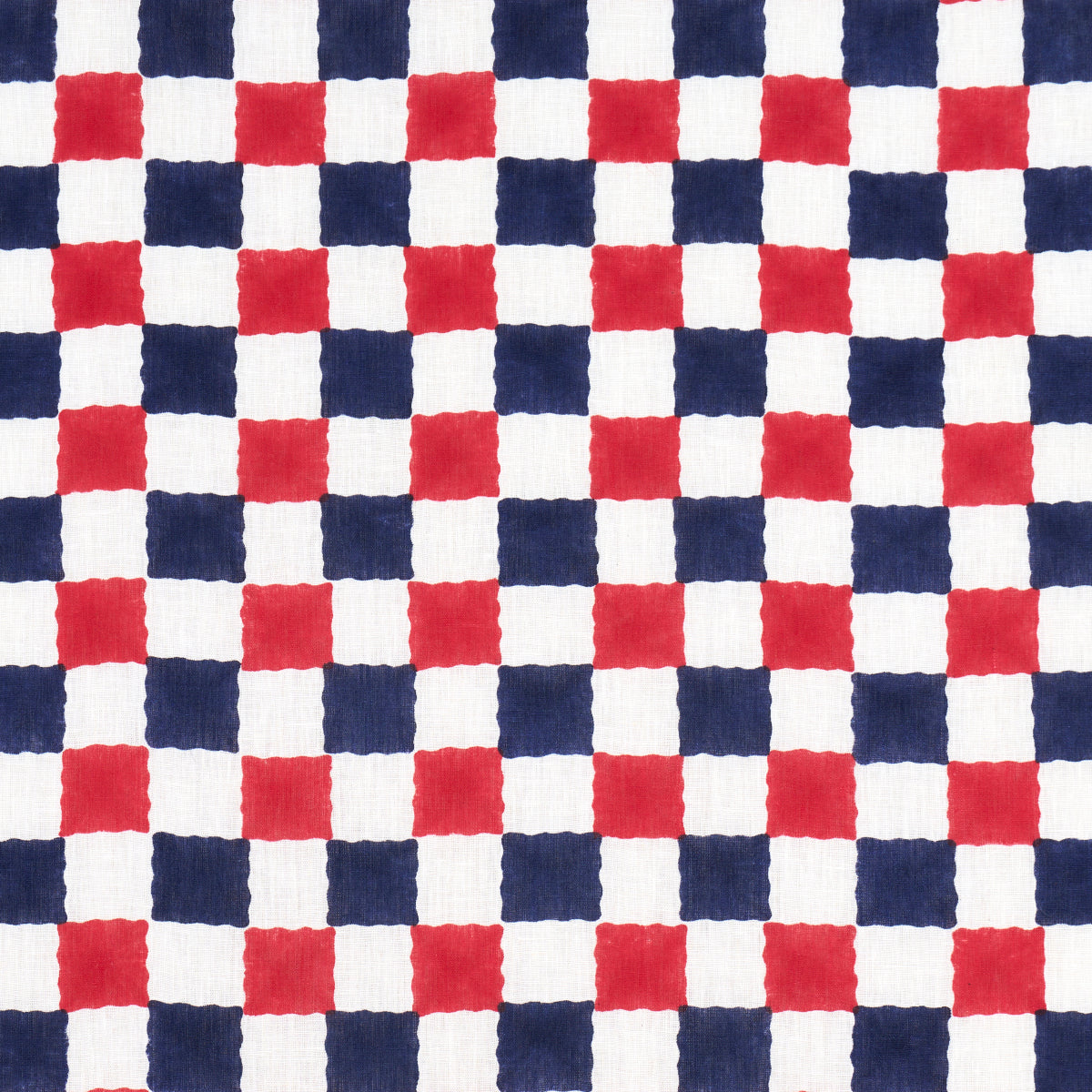 Schumacher | Chequer Hand Block Print fabric - 181792