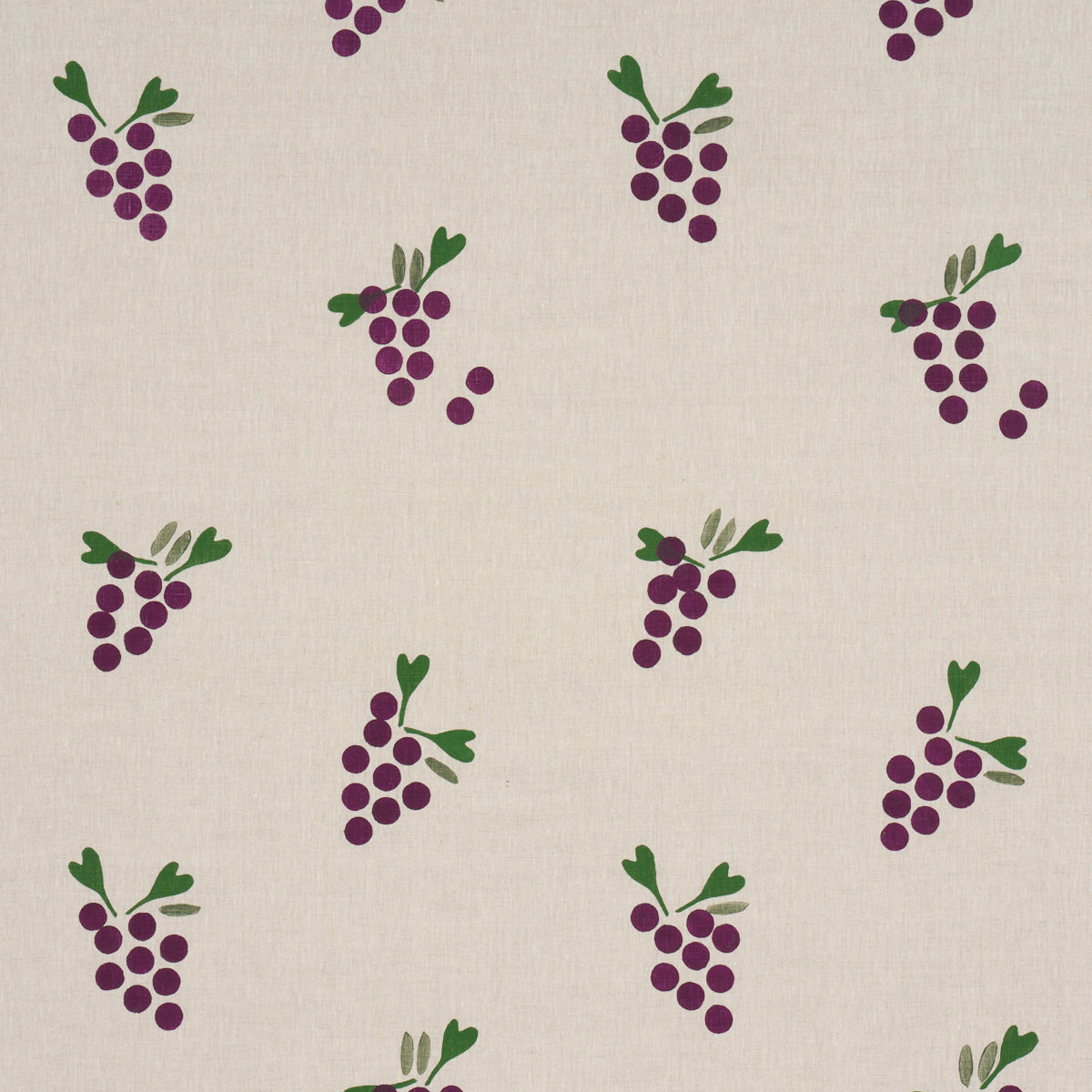 Schumacher | Grapes Hand Block Print fabric - 182420