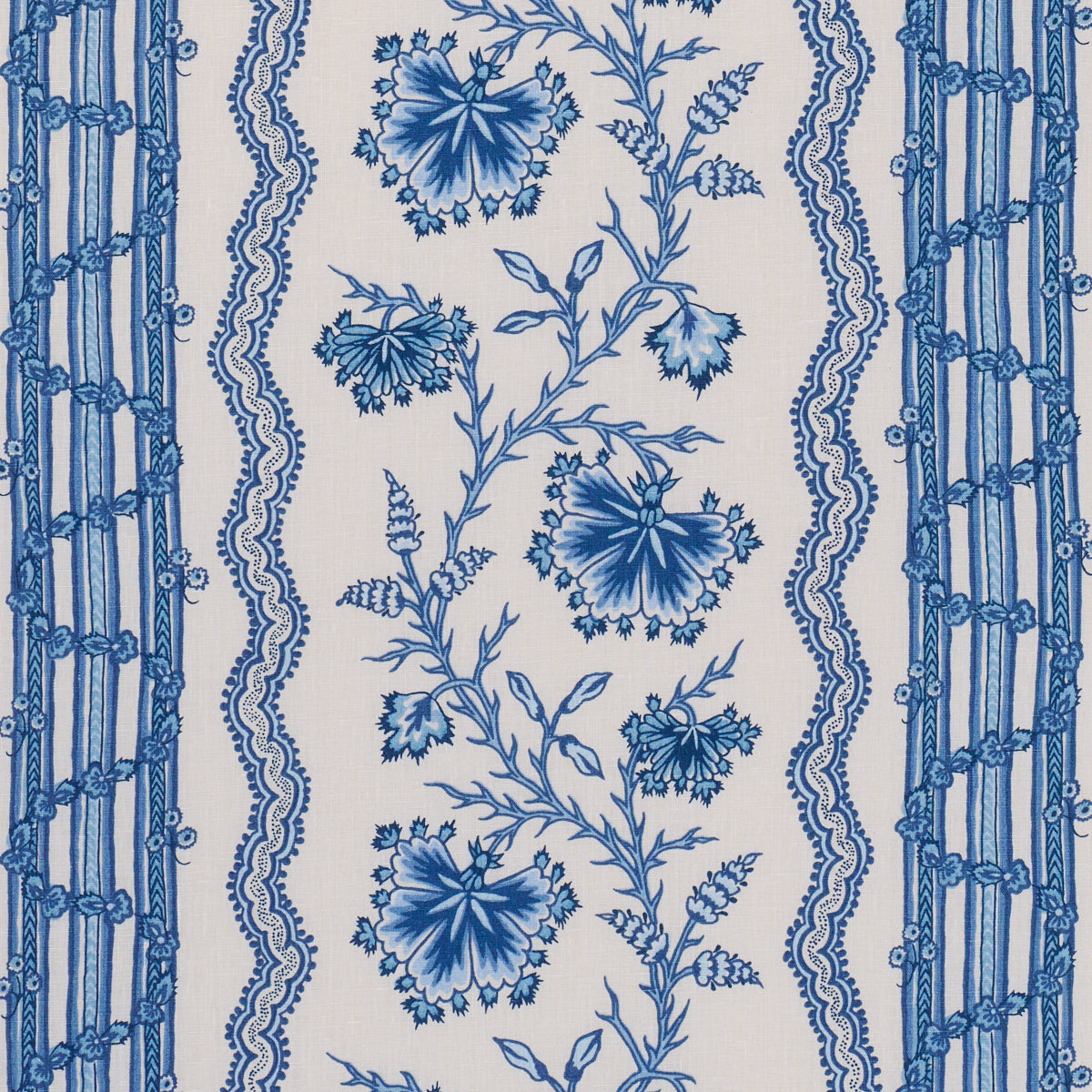 Schumacher | Parvati Floral Stripe fabric - 182712