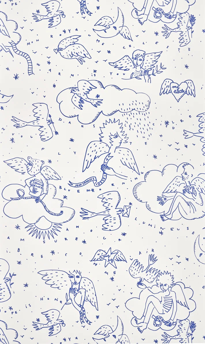 Pierre Frey Le Monde Parall'Aile - Bleu