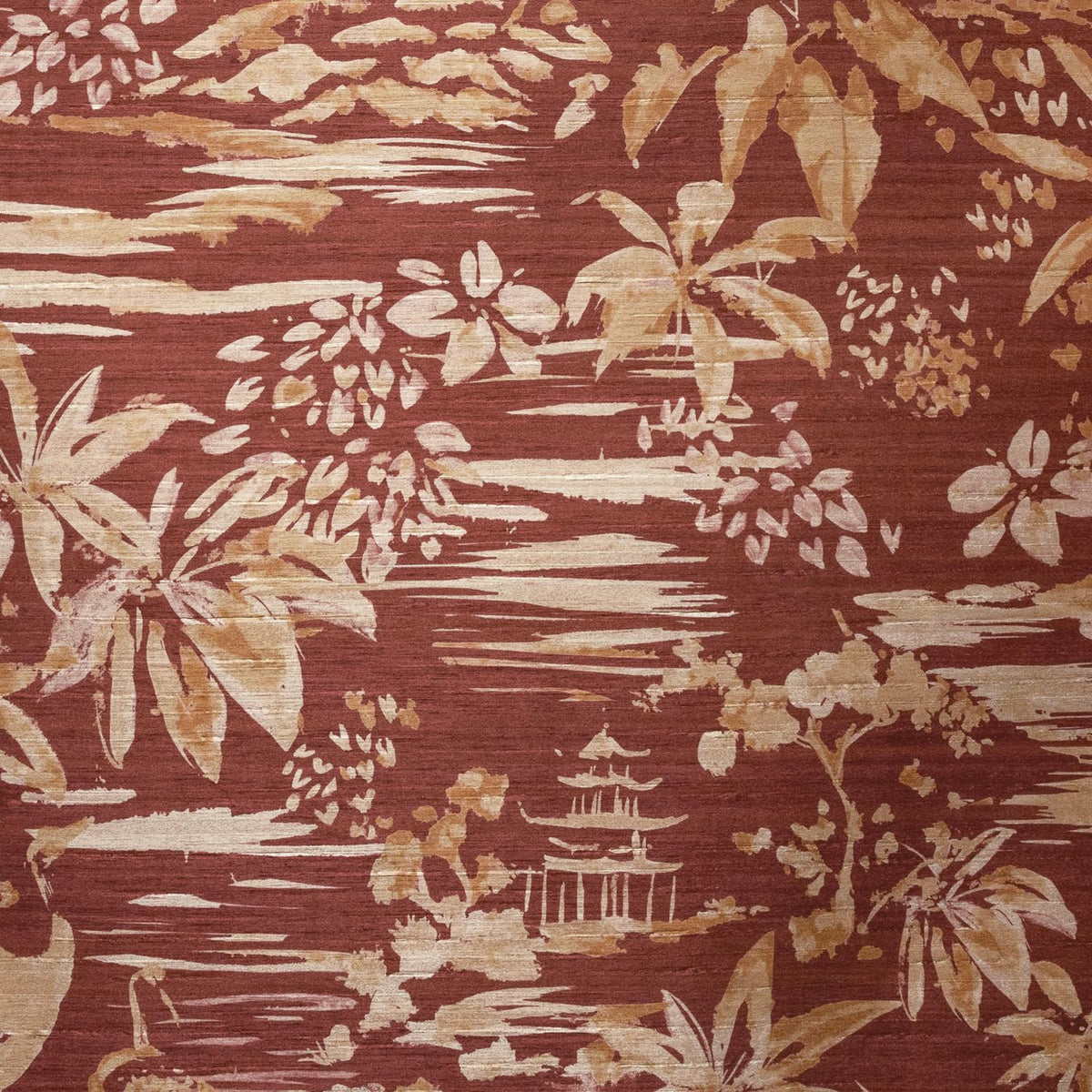 Casamance | Midori wallcovering - Grenat Terracota