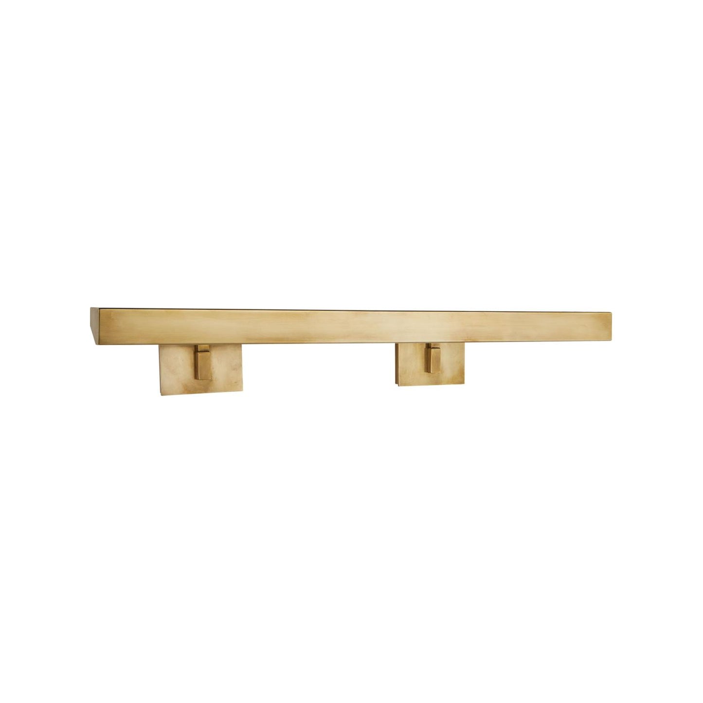 Andrew Martin | McClain Small Double Picture Light, Hand-Rubbed Antique Brass