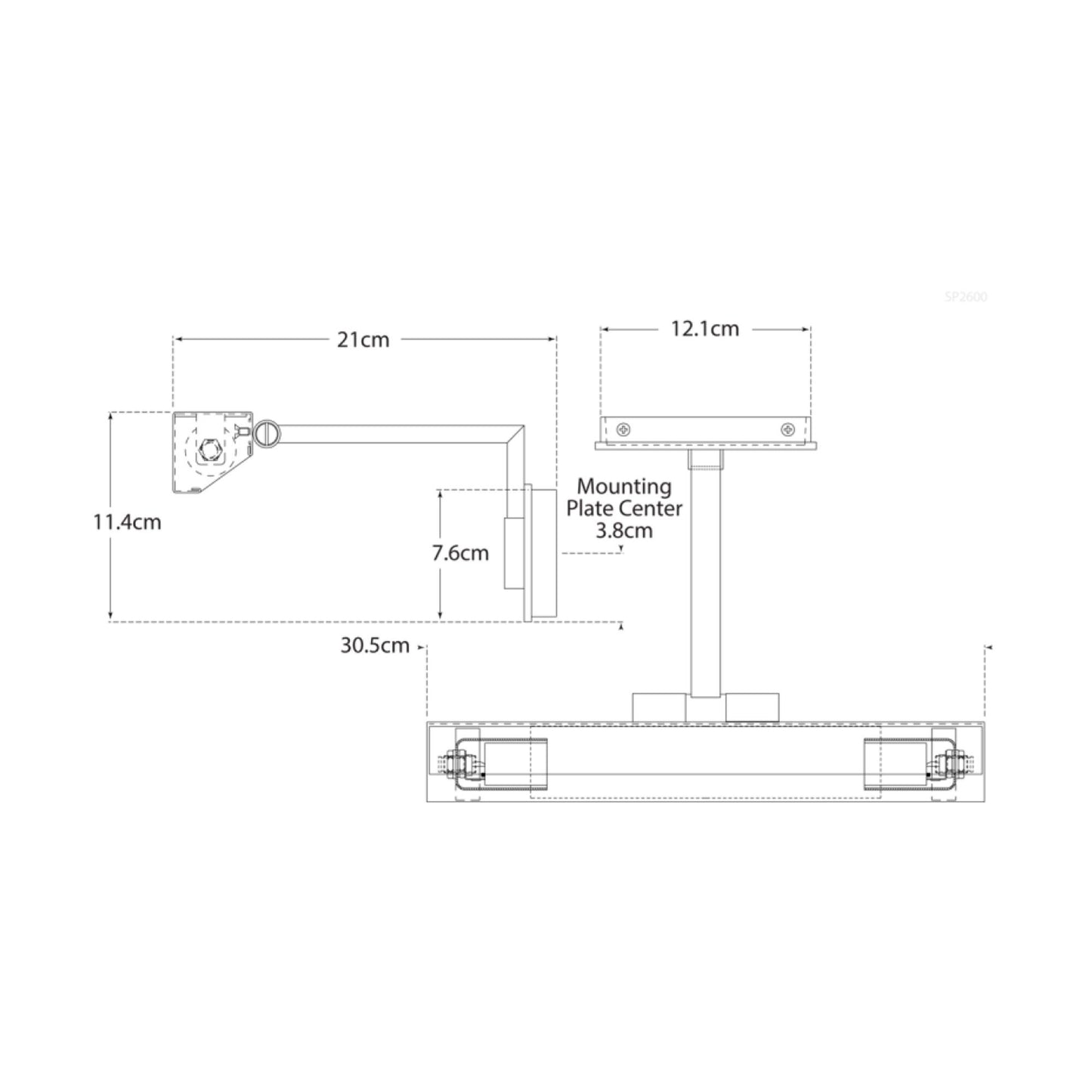McClain Single Picture Light Small dimensions