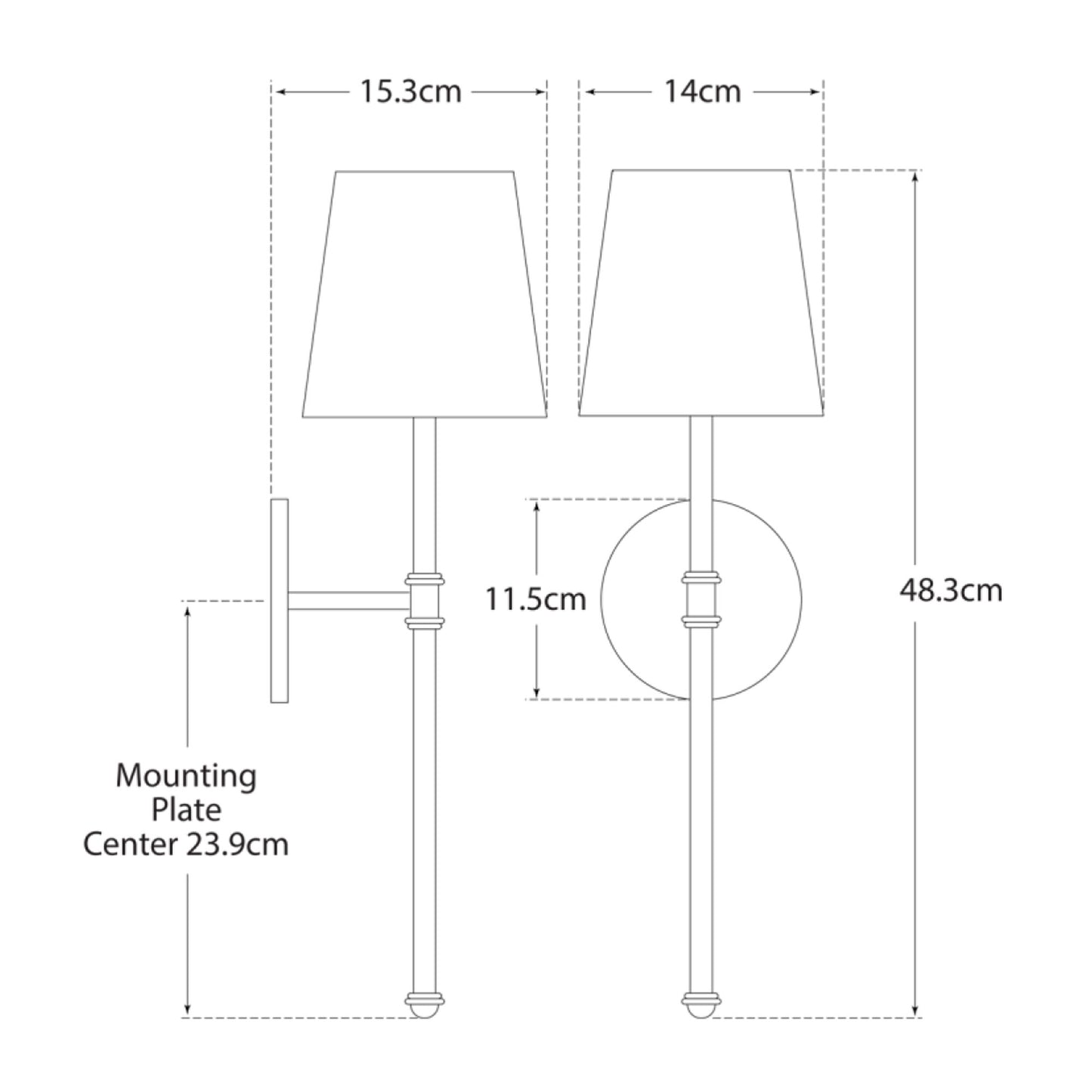 Andrew Martin | Camille Wall Light Bronze