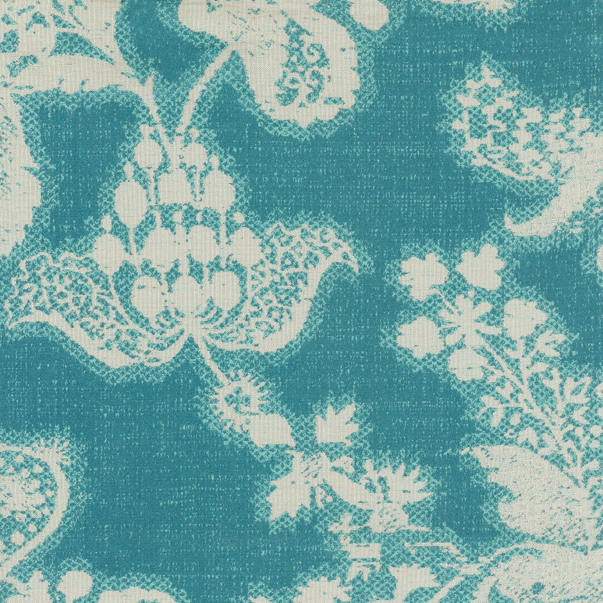 Rubelli Margaret’s Bouquet fabric - Teal blue