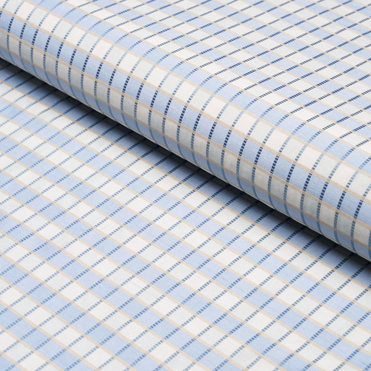 Schumacher | Ingrid Silk Check fabric - 3453005
