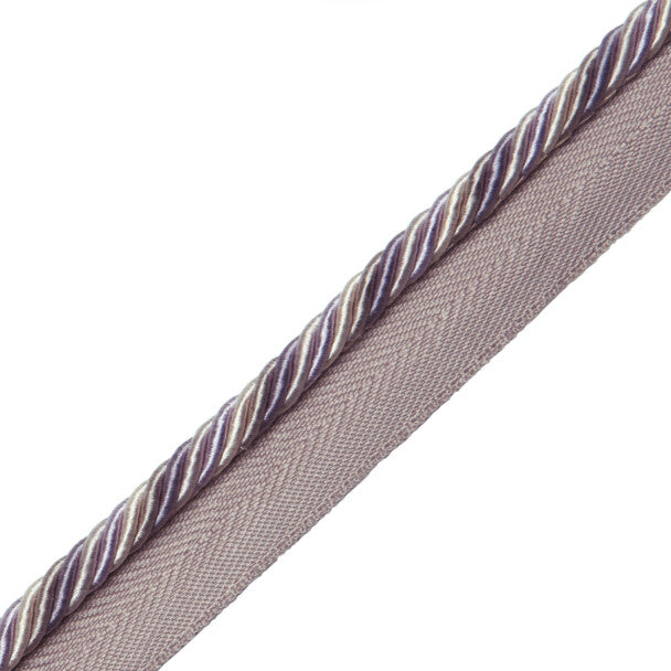 1/4" Orsay Silk Cord with Tape - Lavender Melange