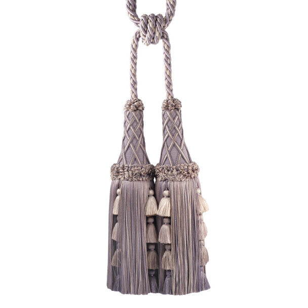 Orsay Silk Double Tassel Tieback - Lavender Melange