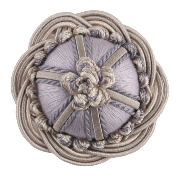 2" Orsay Silk Rosette - Lavender Melange