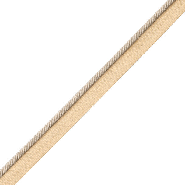 1/4" Au Naturel Cord w/tape - Pale Grey