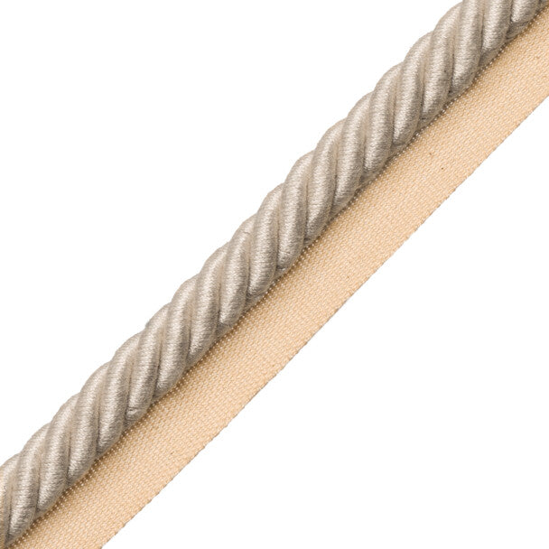1/2" Au Naturel Cord w/tape - Pale Grey