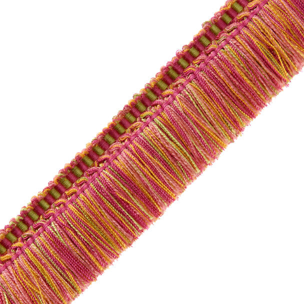 1.5" Delices Brush Fringe - Fuchsia / Tangerine / Lime