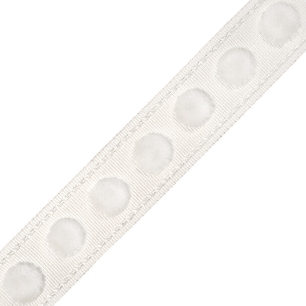1.4" Dolce Pom Pom Border - Whipped Cream