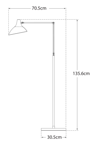Andrew Martin | Charlton Floor Lamp Black