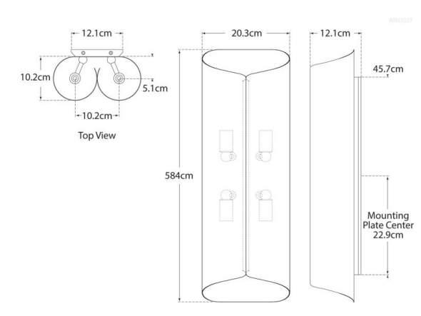 Selfoss Tall Wall Light