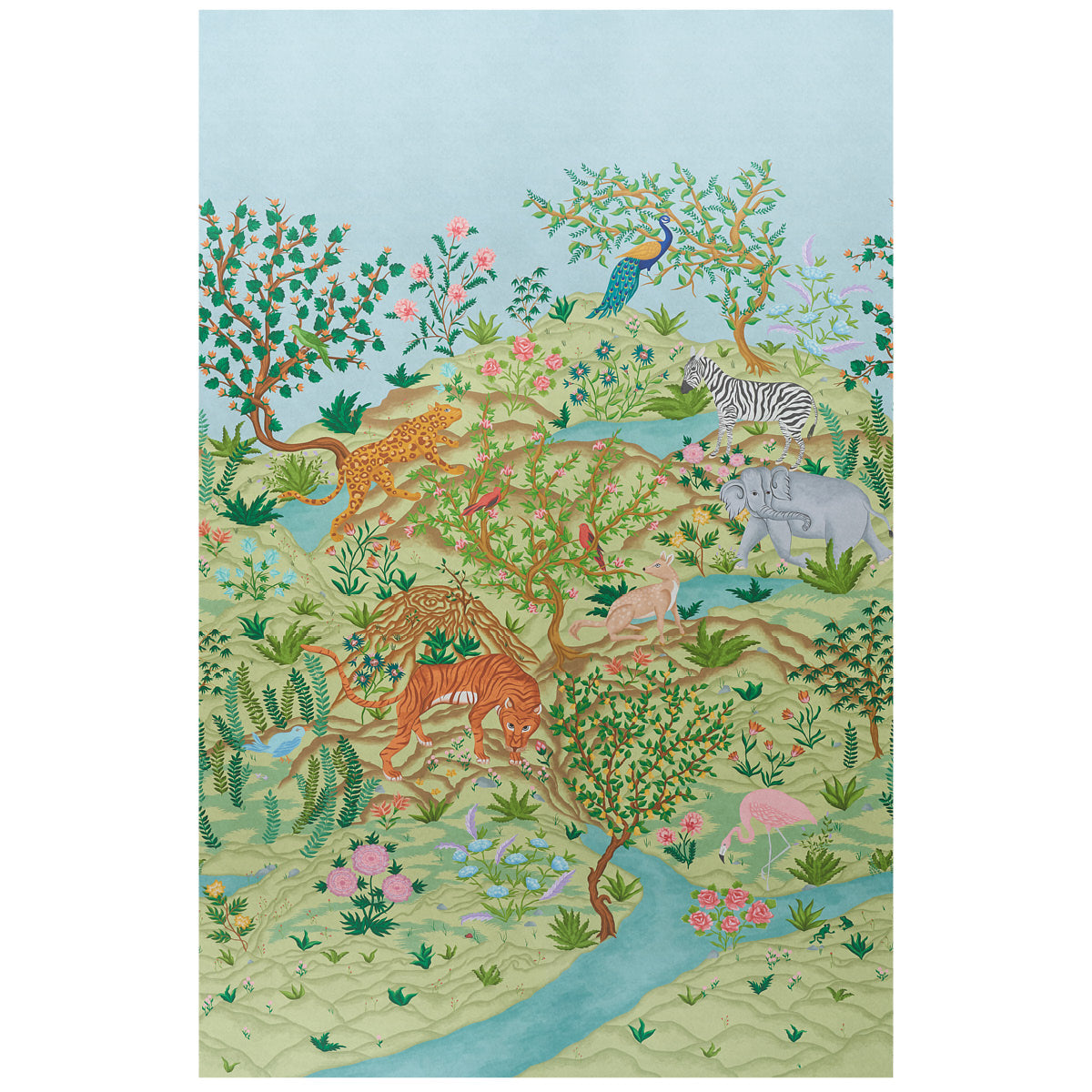 Schumacher | Finches Jungle Panel Set wallcovering - 5013311