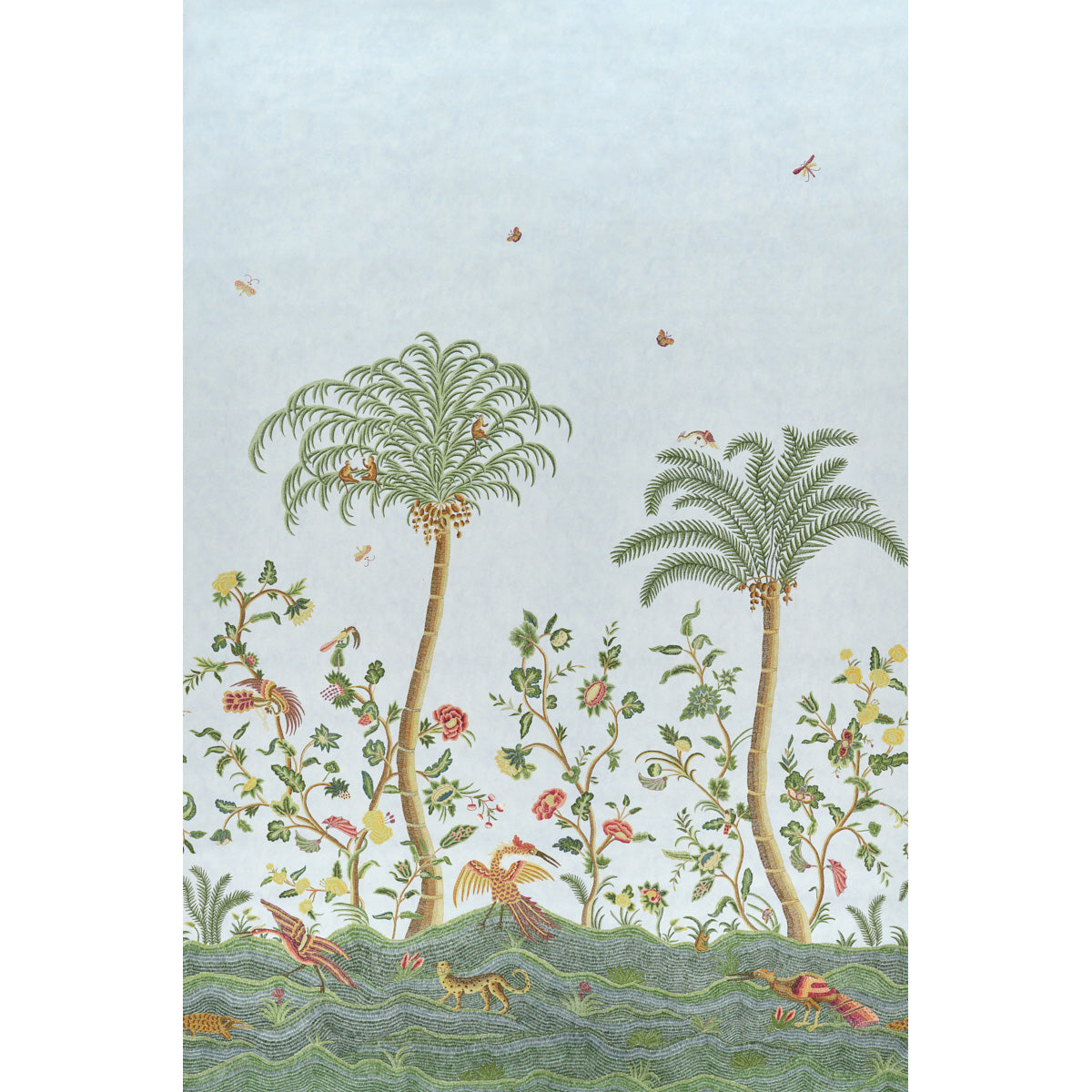 Schumacher | Spotswood Crewel 2 Panel Set wallcovering - 5017322