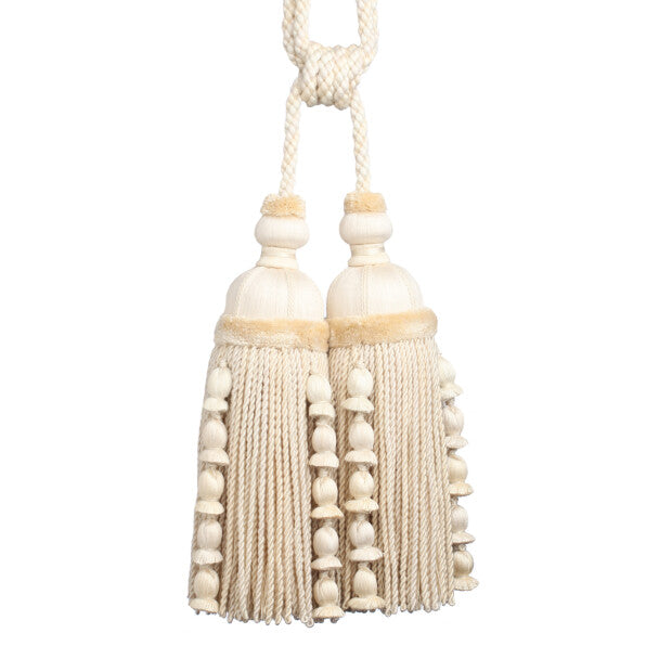 Kensington Double Tassel Tieback - Natural