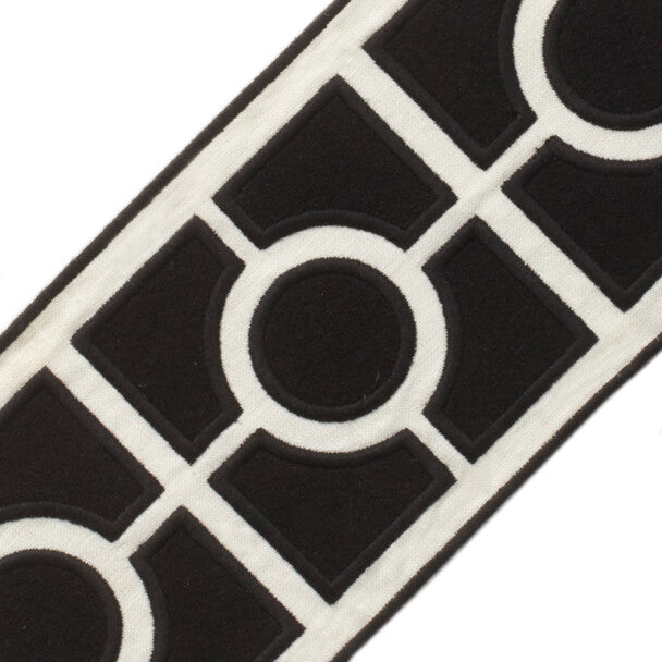 5" Palladio Embroidered Border - Onyx