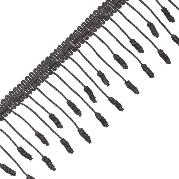 Harbour Barrel Knot Fringe - Ebony