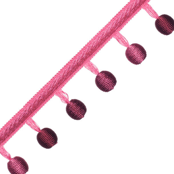 Céline Ombré Ball Fringe - Dahlia