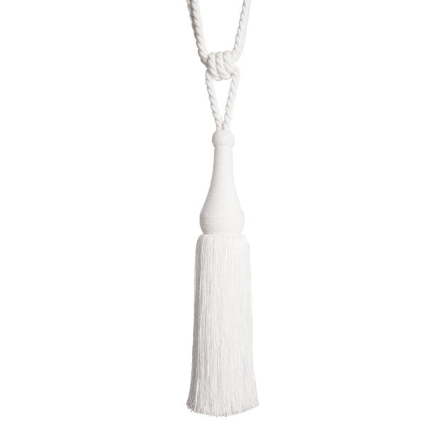 La Terre Single Tassel Tieback - Snow