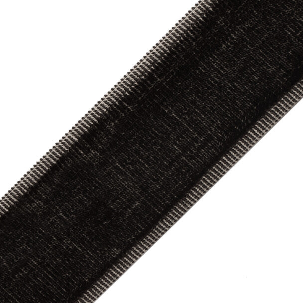 Sloane Velvet Border - Onyx