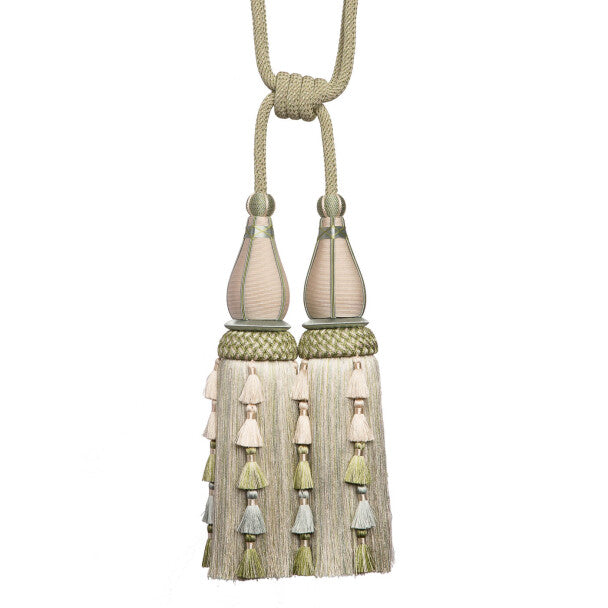 Chevallerie Double Tassel Tieback - Vert