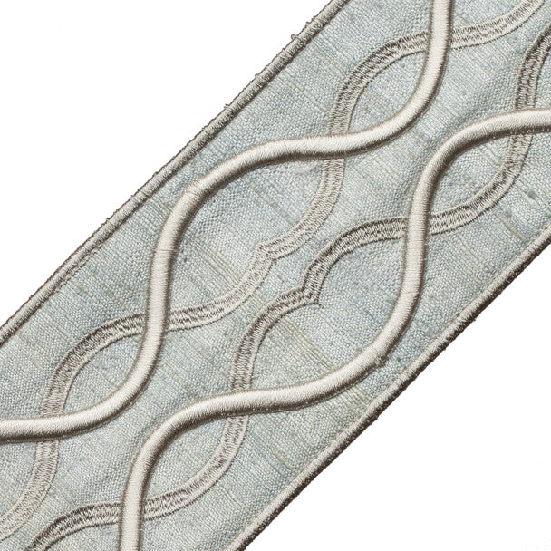 Comet Embroidered Border - Titanium
