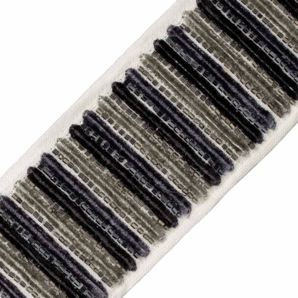 Horizon Velvet Border - Obsidian