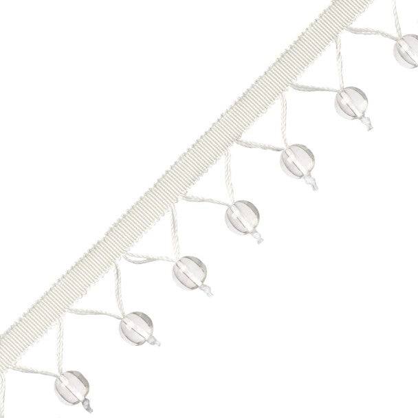 Meteor Glass Bead Fringe - Diamond