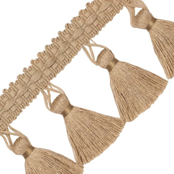 Bali Jute Tassel Fringe - Burlap