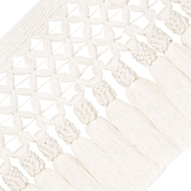 Bali Cotton Tassel Skirt Fringe - Cream