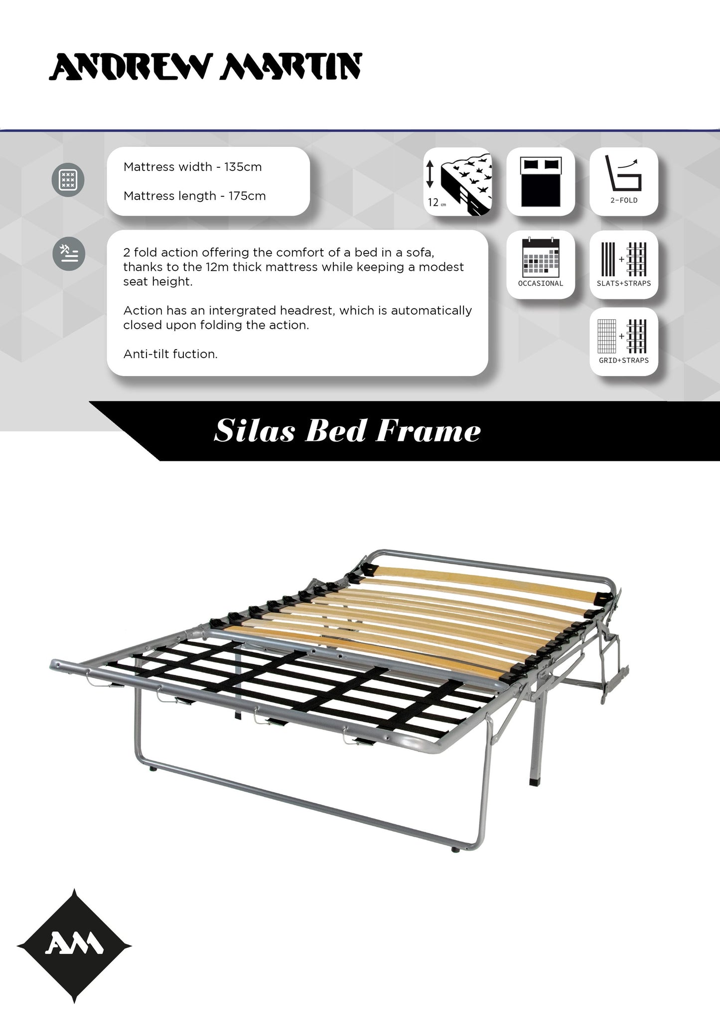 Andrew Martin | Silas Custom Sofa Bed