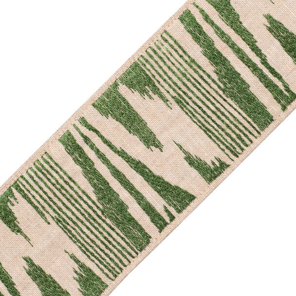 Lanai Embroidered Border - Kelp