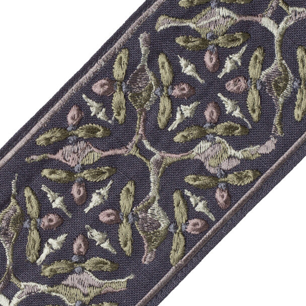 Gypsy Embroidered Border - Ocean Floor