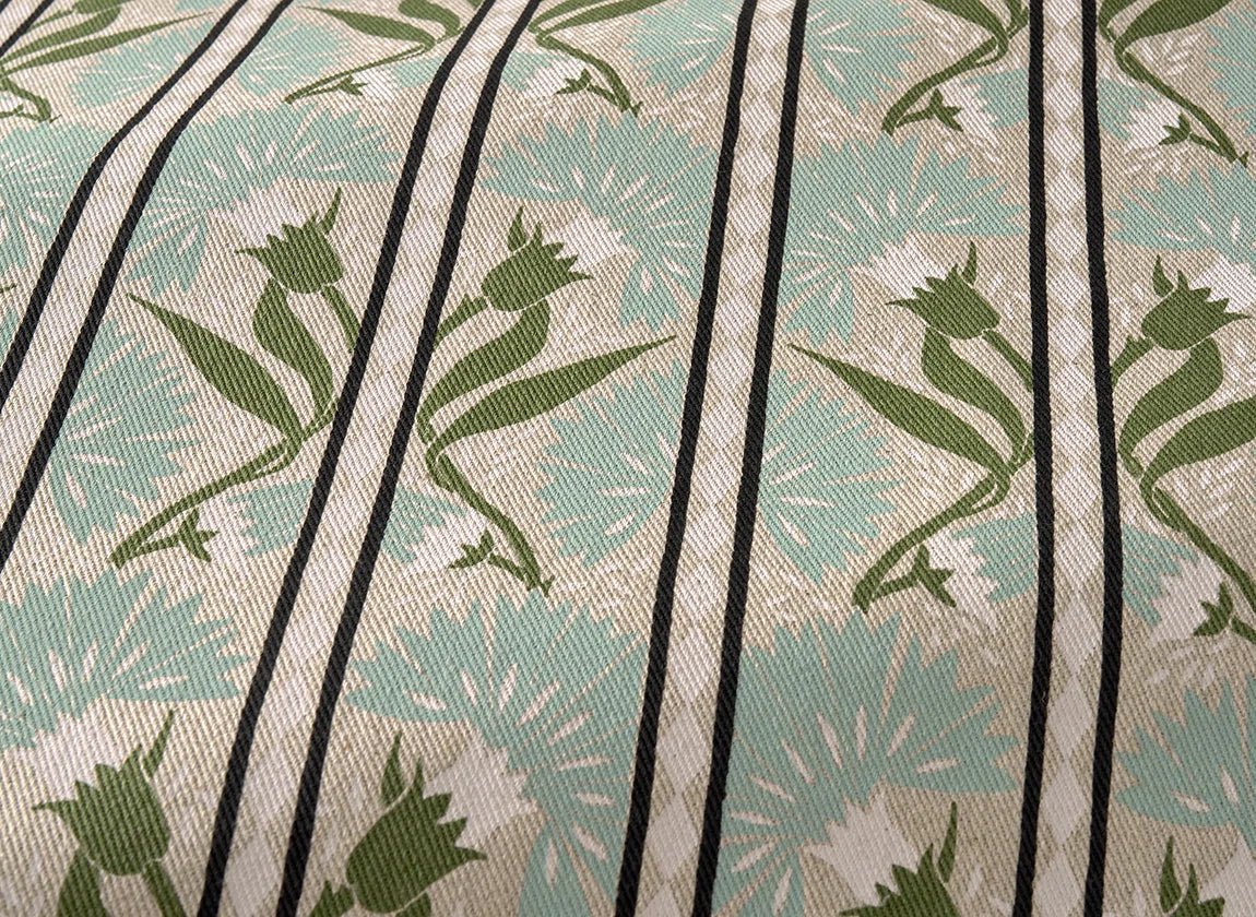 Pierre Frey Carnation stripe - Turquoise